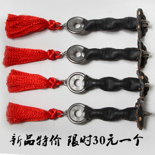 李氏牛皮健身配件螺母手柄麒麟鞭