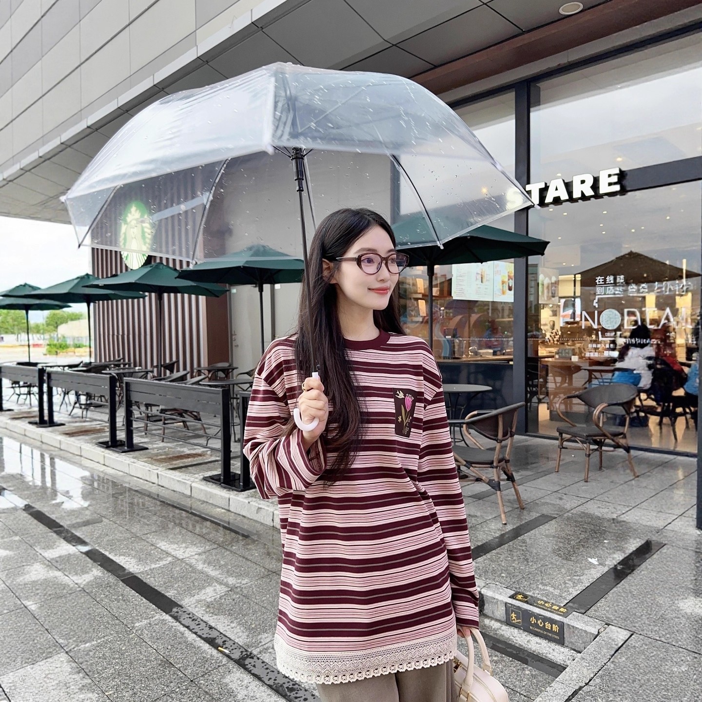 现货发设计师品牌JR圣诞鸭子短袖T可爱设计感印花圆领百搭休闲女