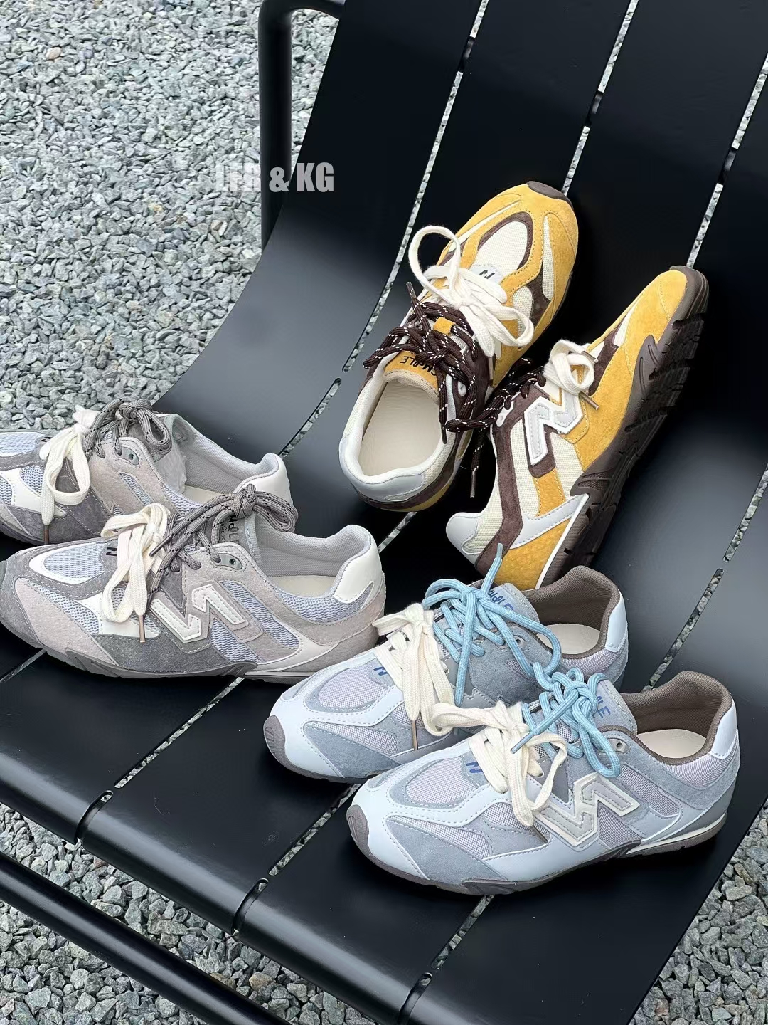 真皮复古厚底阿甘德训鞋女2025春季新款拼色网面休闲内增高运动鞋