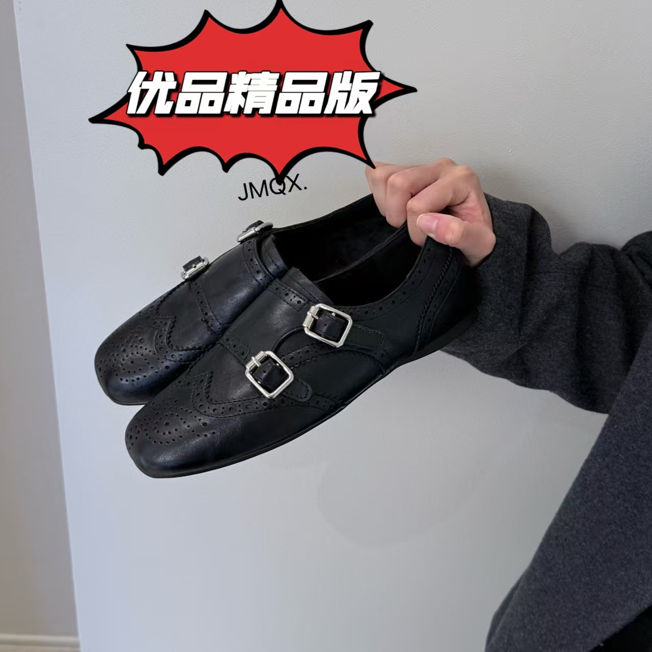 欧货真皮复古乐福鞋女2025秋冬加绒保暖包头单鞋女百搭休闲单鞋