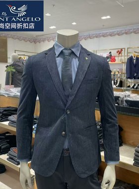 报喜鸟休闲单西灯芯绒西服