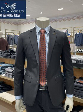 报喜鸟男西服单件上衣商务休闲时尚黑色外套正品潮流百搭正品面试