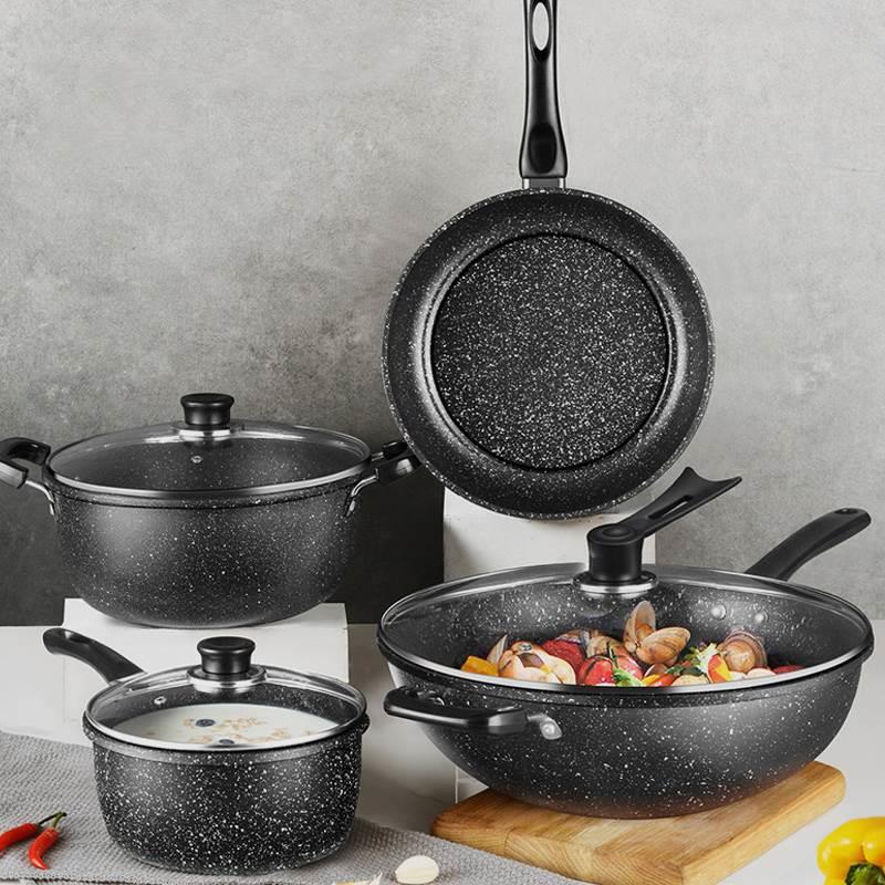 cooking pot 3set frying pan soup non stick tool pot