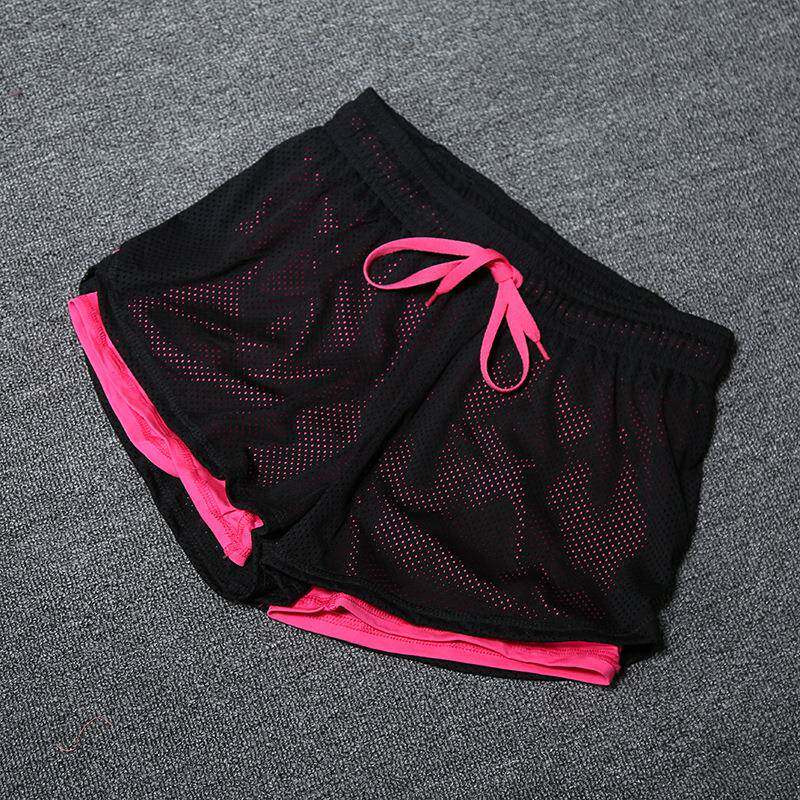 Fake two-piece anti-glare fitness shorts假两件防走光健身短裤