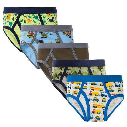 5Pcs/Lot Boys Underwear Shorts Young Dinosaur Panties Kids