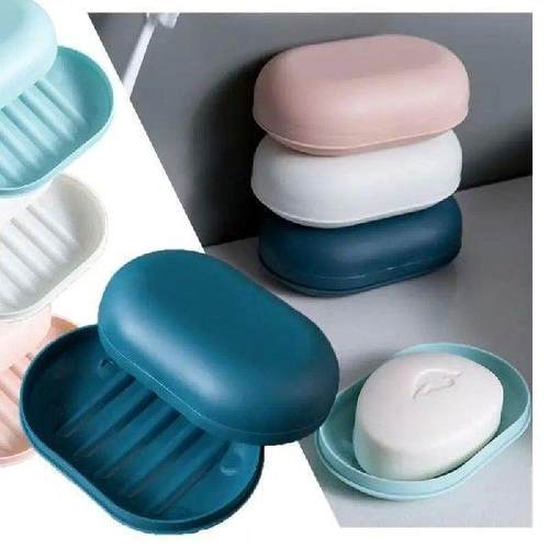 Soap Dishes Leak Proof Soap Case Dishes Portable Drain Soap