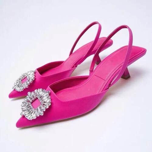 women flat sandals big size 43水钻气质婚鞋穆勒鞋平底单鞋凉鞋