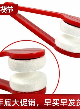 Mini Glasses Cleaner Brush Two-side Microfiber Spectacles Cl
