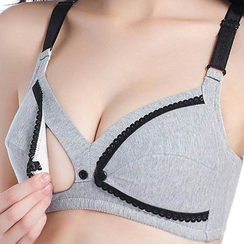 Maternity Nursing Bras Sexy Breastfeeding Bra Women Open Cu1