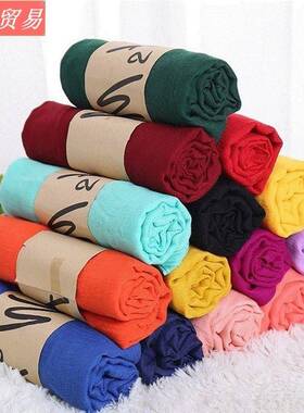 Winter new cotton and linen scarf female scarves shawls