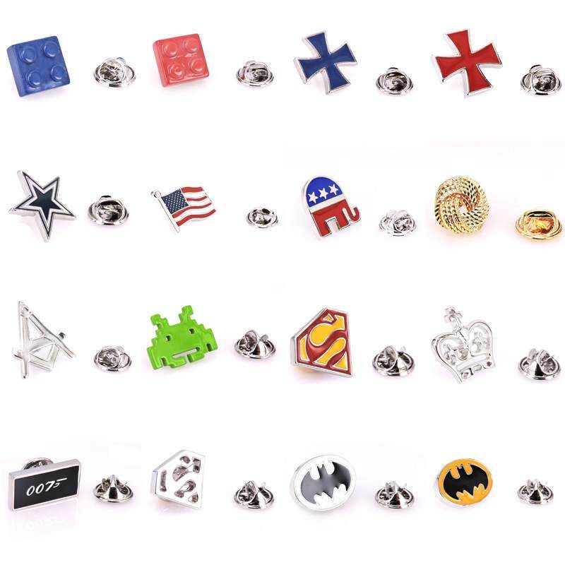 Movie Superman Captain America brooch copper lapel pin coll