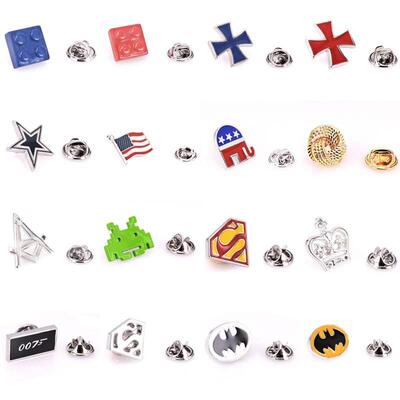 Movie Superman Captain America brooch copper lapel pin coll