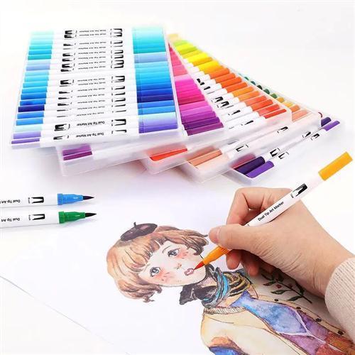 12s-100 Colore Markers 无品牌/BrushD ens Set PPainting rawin