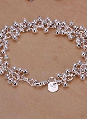 Silver Color Bracelets Charms Bead Chain Fashion Cute Nice W