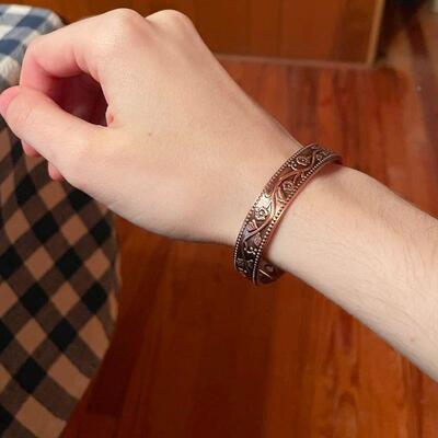 Pure Copper Magnetic Bracelet Men Arthritis Adjustable Magne