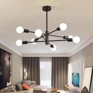 North American Black Satellite Chandelier Living Room Bedroo