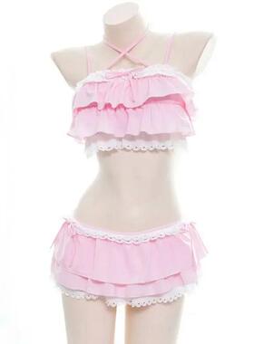 Sleeveloes s20241214lid coslor lace patchork bikini无袖蕾w丝