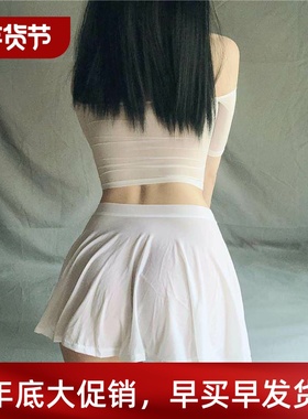 Fashion top pleated skirt unlined suit时尚百褶裙无内衬套装女