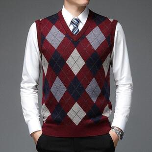 Men Slim Fit Winter vest man for Sweater Knitting Sweaters