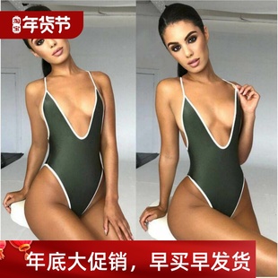 swimsuit Sexy color multi woman性感露背多色吊带泳衣 backless