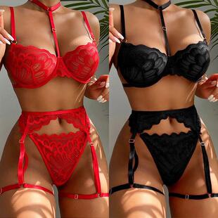 Hanging Neck Tight Strap Underwear Set挂脖紧身吊带内衣套装女