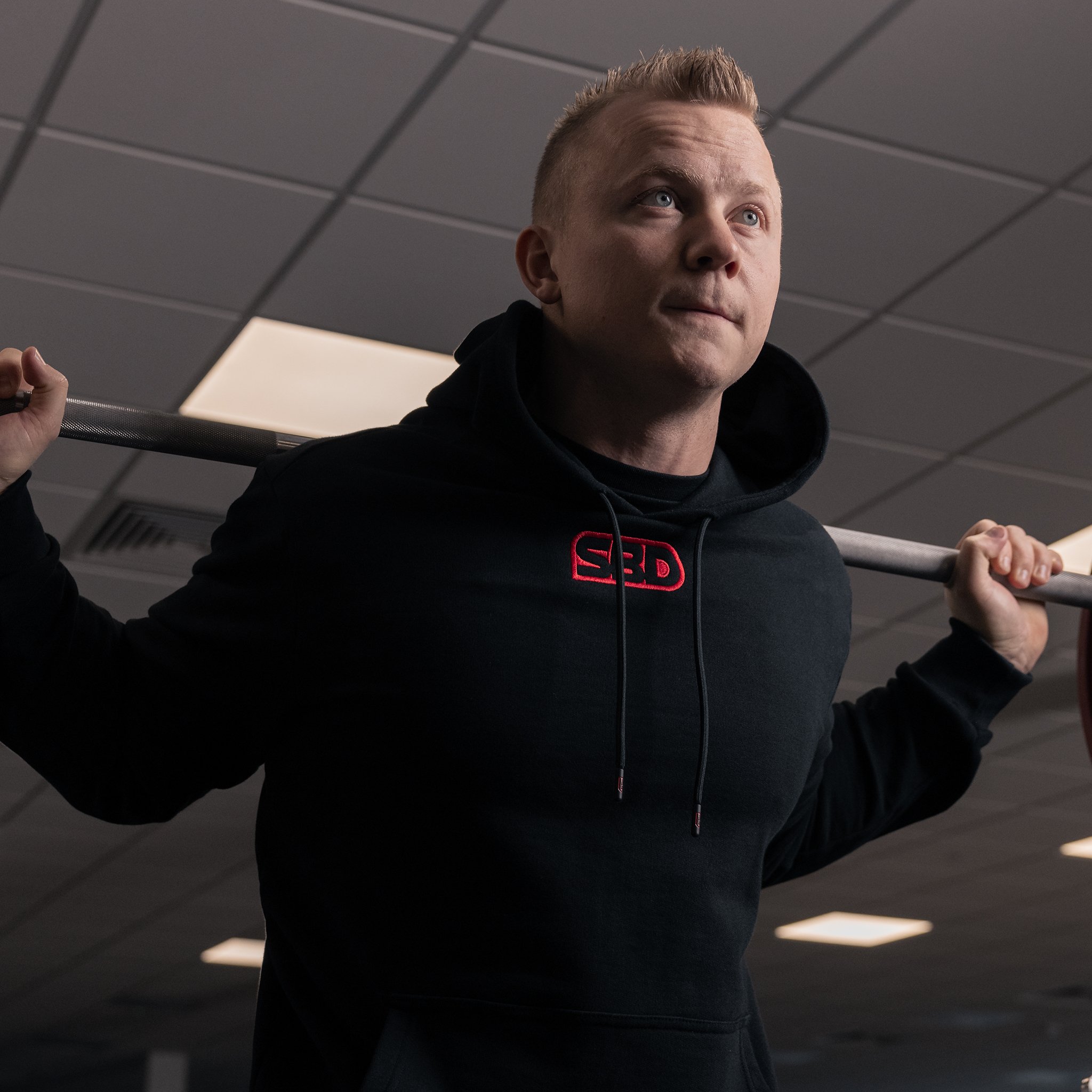 SBD运动帽衫男女同款刺绣商标