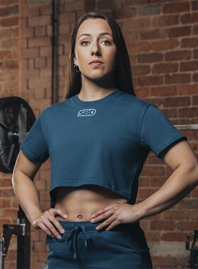 2024 Reflect 映像限定 英国SBD短款 女生款纯棉T恤健身Crossfit