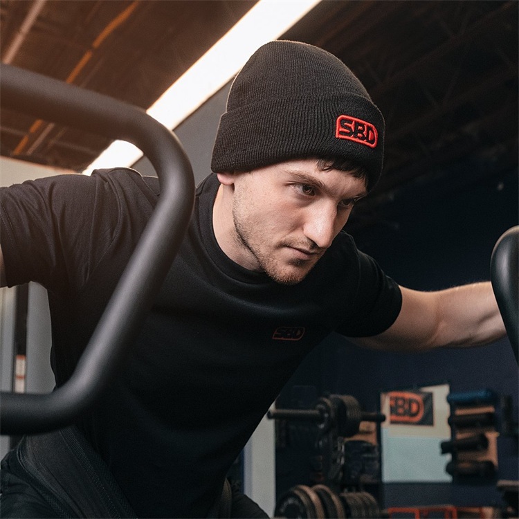 英国时尚毛线帽日常保暖黑色