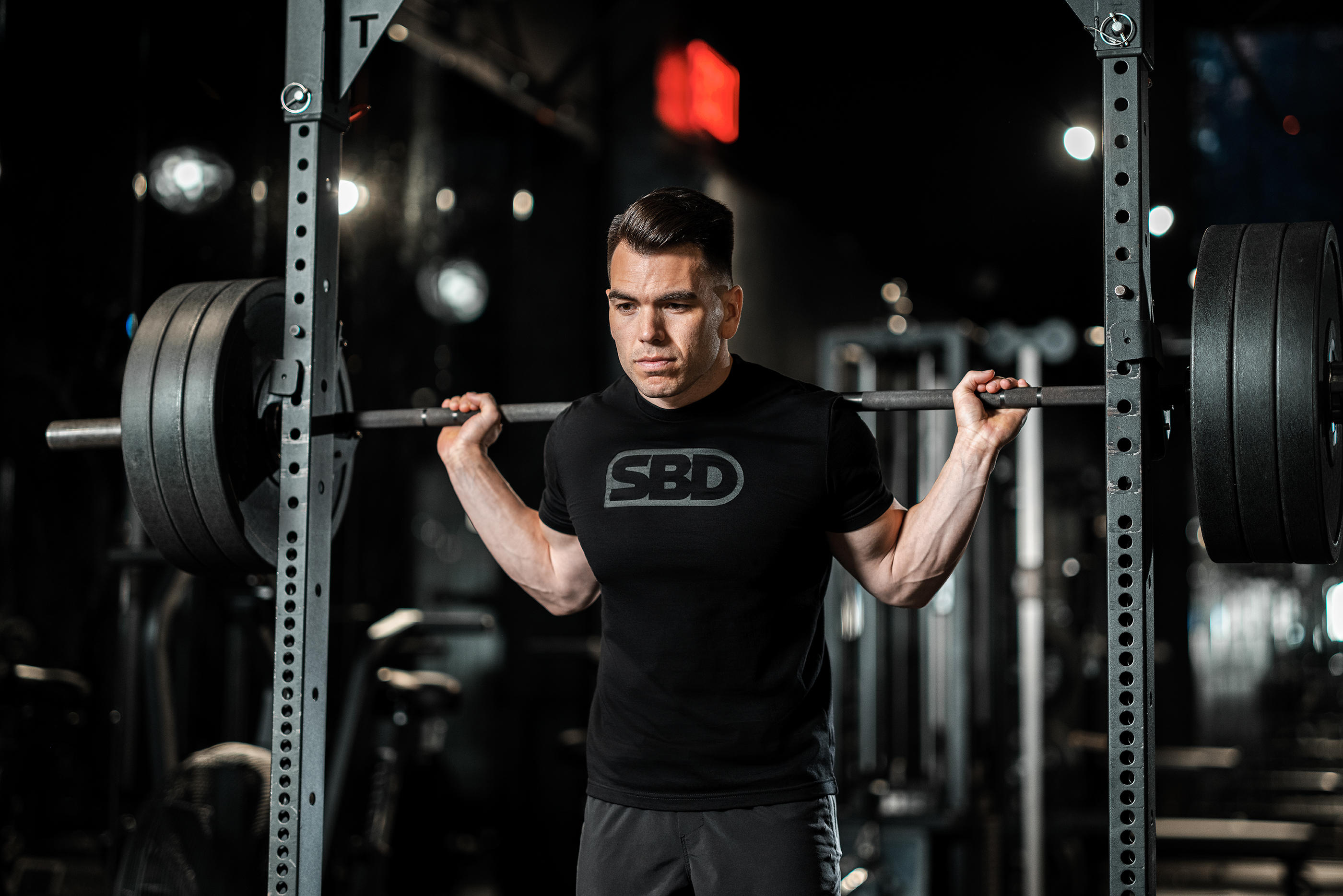 SBD幻影系列大LOGO全黑纯棉T恤