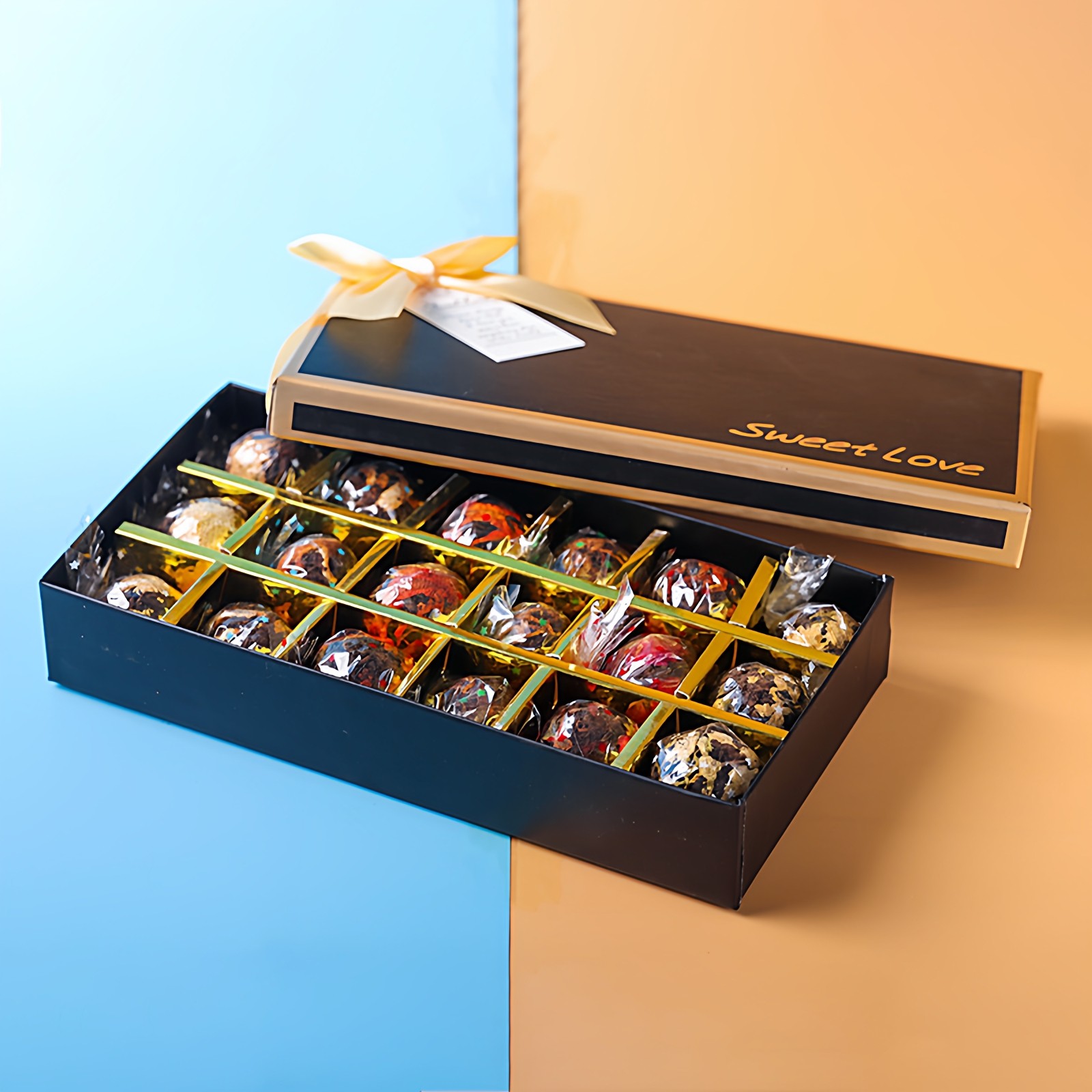 18颗花香红茶龙珠云南滇红茶叶工艺花茶球茉莉百合玫瑰组合礼盒装