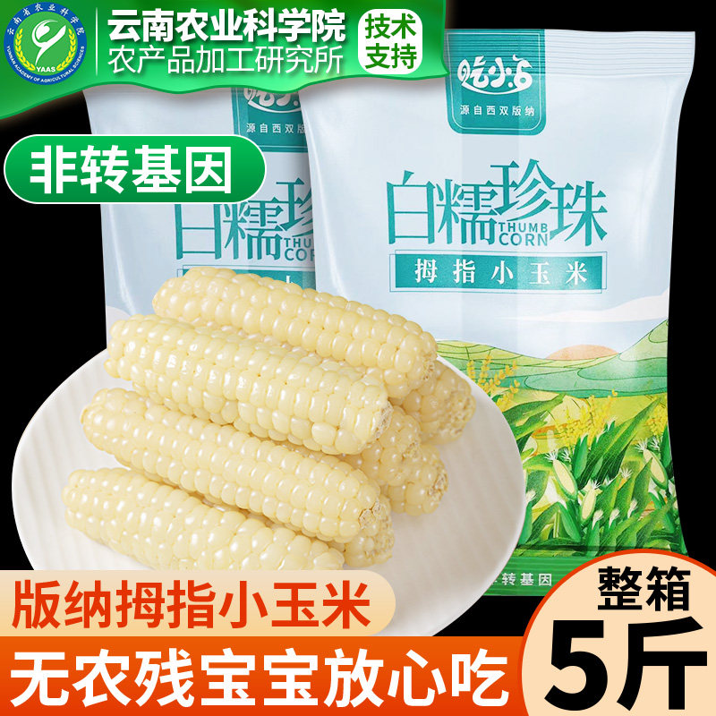 5斤云南西双版纳拇指小玉米真空装傣家新鲜甜糯手指宝贝黏玉米棒