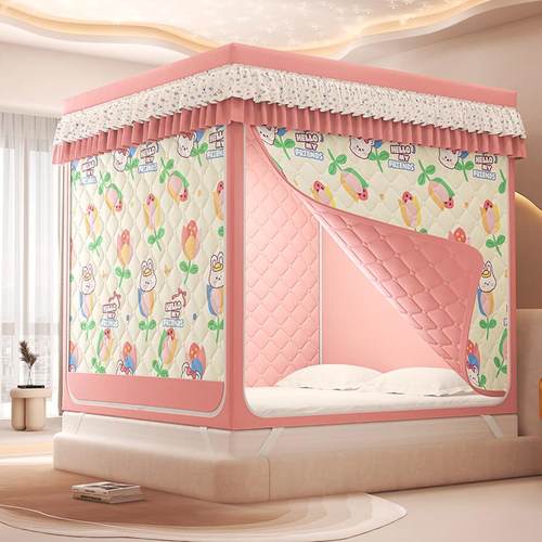 夹棉保暖铁坐床A类母婴级蚊帐