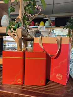 云南古树红茶礼品盒绿茶通用250克装简易铁罐碧螺春500克空铁盒子