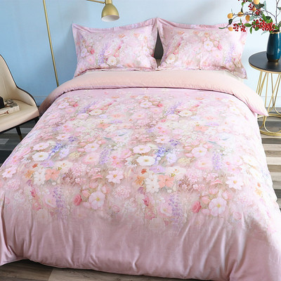 秋冬纯棉磨毛被套单件可定制