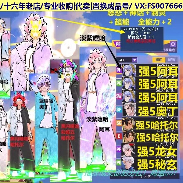 x469街头篮球四区慈悲大毕业月神pf+pg奥丁sf哈托尔c+sg全职业8代