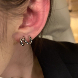 方圆脸耳饰高级感耳环 2023爆款 店主推 超百搭小众冷淡风耳钉新款