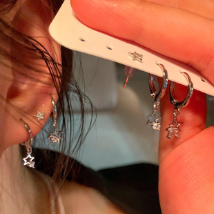 星星耳扣女小众设计感高级轻奢气质耳环2025新款 耳饰 爆款