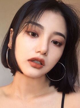 s925纯银针欧美耳环圆圈圈款大耳圈圆环气质韩国网红2019新款潮女