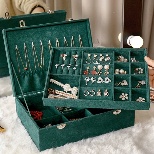 Коробочка для хранения, вместительная и большая коробка для хранения, большие брендовые высококлассные изысканные серьги