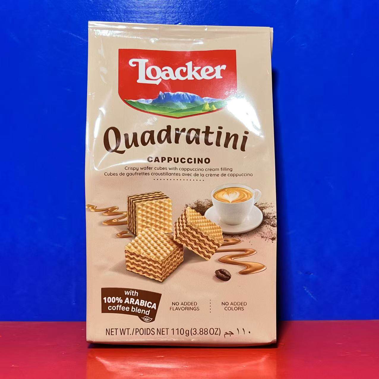 奥地利进口莱家威化饼干卡布奇诺味粒粒装110克休闲零食临期特价