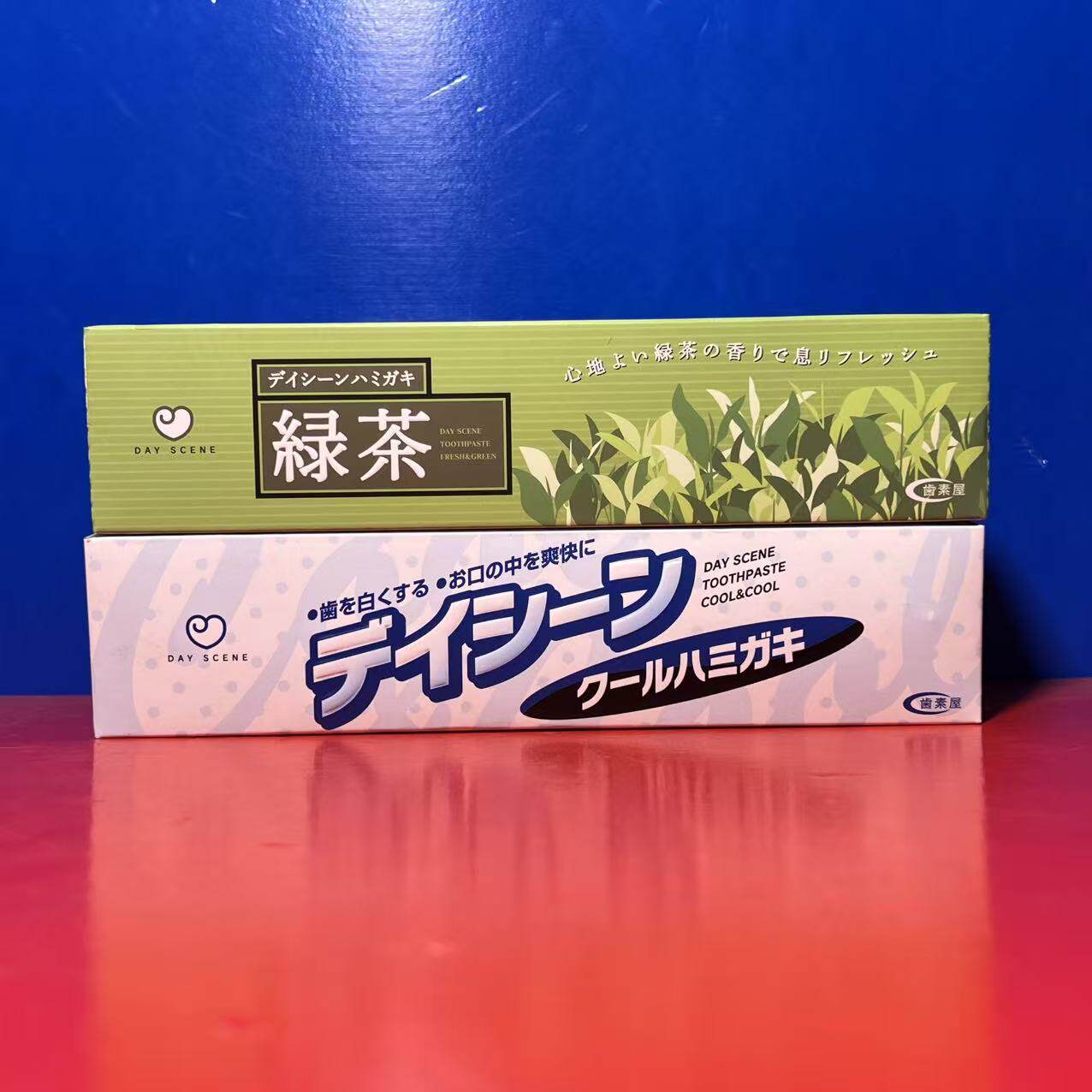 日本进口齿美屋绿茶牙膏薄荷味牙膏100克生活日用临期特价