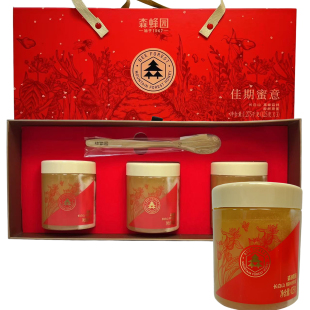 森蜂园长白山高峰森林椴树原蜜1275克冲水送礼临期特价礼盒装