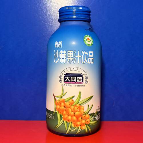 大同蓝沙棘汁320毫升玻璃瓶装