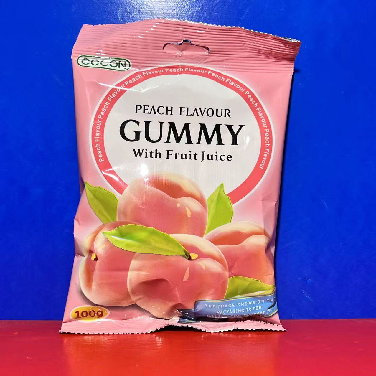 马来西亚进口可康COCON白桃味软糖100克休闲零食糖果临期特价