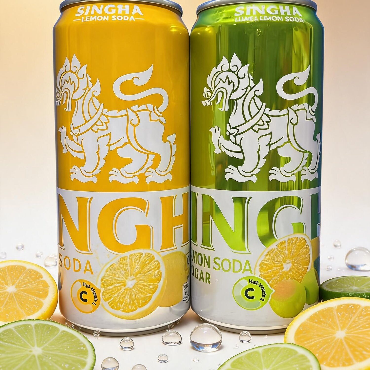 SINGHA胜狮伟狮柠檬气泡水330ml