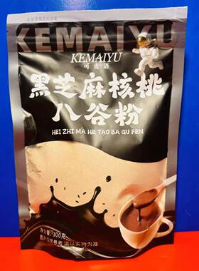 可麦语黑芝麻核桃八谷粉300g早餐