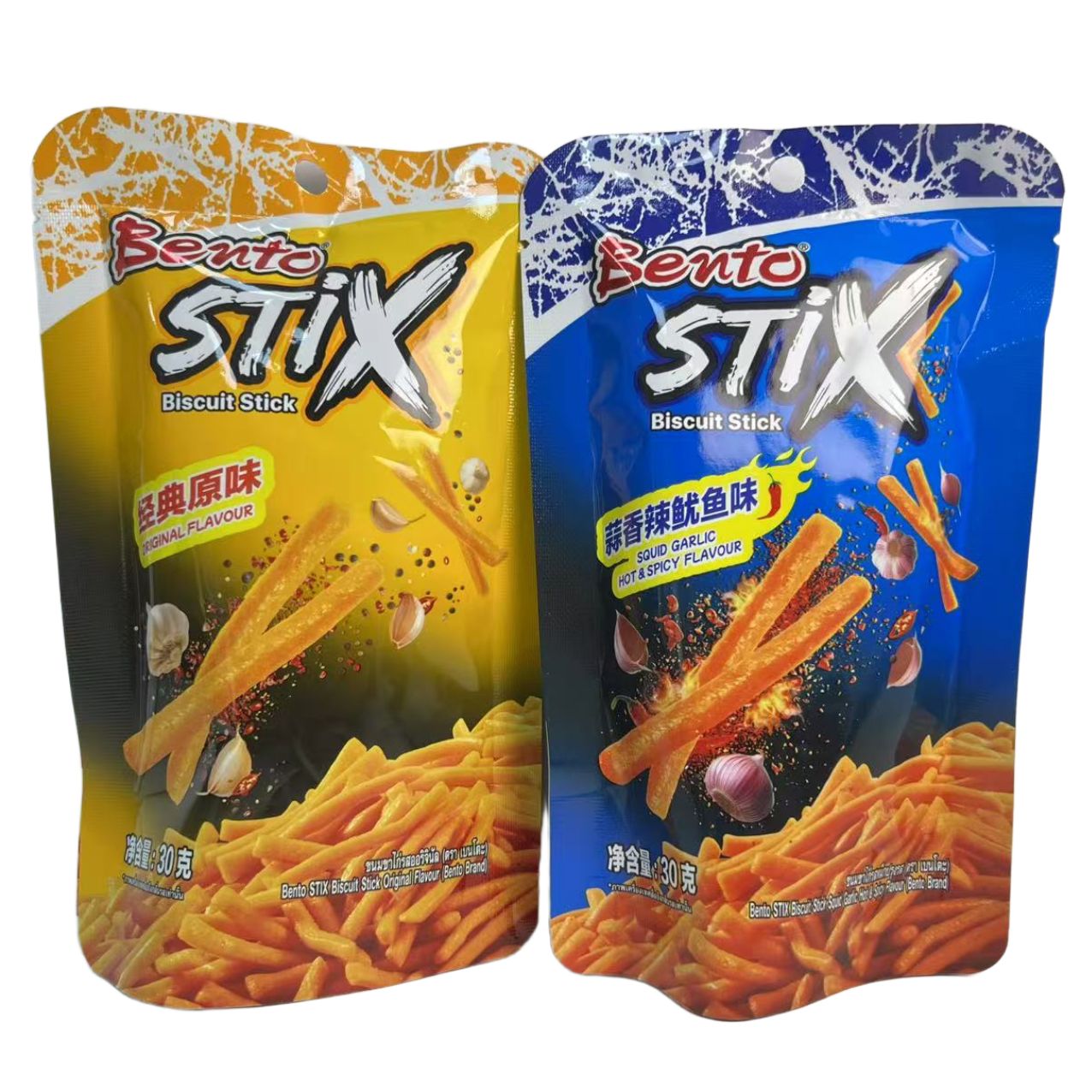泰国进口拌多乐原味脆脆条30克香辣鱿鱼味脆脆条休闲零食临期特价
