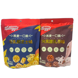 燕麦一口脆40g Kellogg 即食早餐冲饮干吃拌酸奶 家乐氏 临期特价