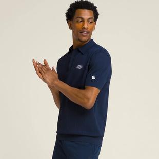 BENSON 透气马球衫 KNIT 网球服T恤短袖 海军蓝 POLO粗针织衫 Wilson