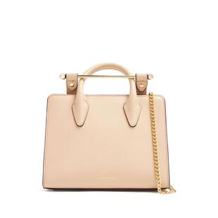 STRATHBERRY小牛皮女士手提斜挎两用包百搭通勤链条包简约高级气